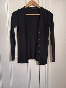 Womens Portmans Black Knit Cardigan Size XS - Picture 1 of 3