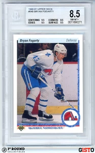 Bryan Fogarty RC BGS 8.5+: 1990-91 Upper Deck Rookie Gisto Highest Subs POP 2 - Picture 1 of 3