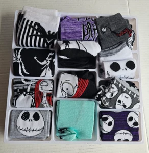 Disney Tim Burton Pesadilla antes de Navidad 12 días de calcetines con caja - Imagen 1 de 5