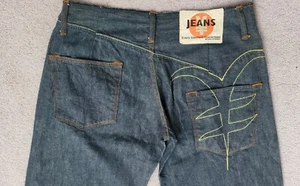 Michiko Koshino men's/unisex Wide leg low rise cotton jeans. W31" / L 32" VGUC - Picture 1 of 15