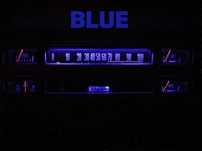 Cuadro de manómetros LED bombillas azul para camioneta Ford 67 69 F100 F250 F350  Foto 1 de 2