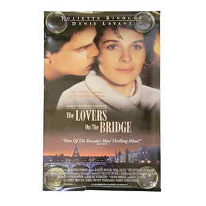 Gli amanti sul ponte video negozio poster film Juliette Binoche vintage un foglio - Foto 1 di 7