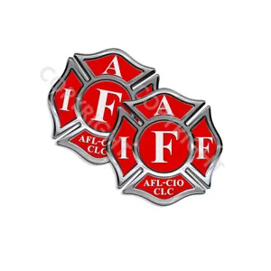 Decalcomanie sticker IEFF confezione da 4 pompieri int'l croce maltese 3" rosso bianco - Foto 1 di 2