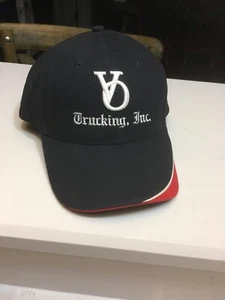 V.O. Trucking Inc Baseball Cap Ballcap Trucker Hat Blue/Red !00% Cotton Legend - Picture 1 of 10