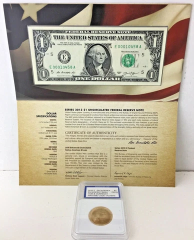 *2016-S AMERICAN $1 COIN & CURRENCY SET* "WW1 & WW2 CODE TALKERS" Cover