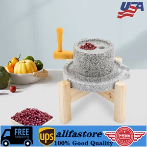 Manual Stone Mill Household For Hand Milled Rice Corn Soy Flour Grinder - Picture 1 of 18