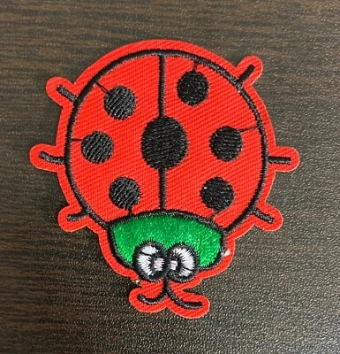 Embroidered Ladybug Iron On Patch - Image 1 of 4