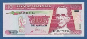 GUATEMALA -- 10 QUETZALES ( 29.7.1998 ) -- SC- // aUNC -- PICK 101 . - Imagen 1 de 2