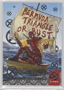 2018 Fleer Ultra Marvel X-Men Around the World Silver Deadpool #DAW6 0e3