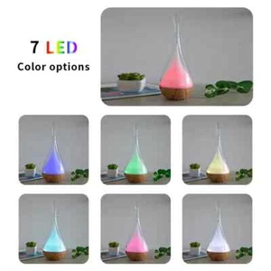 DIFFUSORE DI AROMI UMIDIFICATORE LED AROMATERAPIA OLI ESSENZIALI 7 COLORI 120ML - Foto 1 di 9