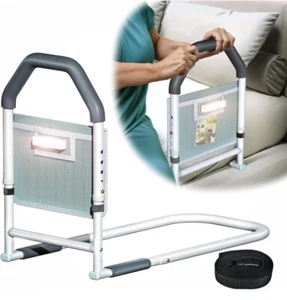 Bed Rail for Elderly Adults Safety - with Motion Light & Storage Pocket Lunderg - Picture 1 of 6