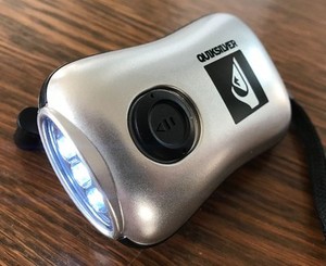Quiksilver Wind Up LED Flashlight No Battery Hand Crank Emergency Camping Torch