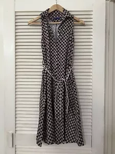 Sacha Drake Sleeveless Red Black Patterned Dress Size 8 - Picture 1 of 3