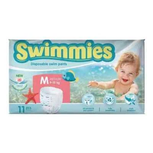 Ontex PANNOLINI MARE SWIMMIES PISCINA Pants Taglia M 9-15 Kg 11 pannolini - Foto 1 di 1