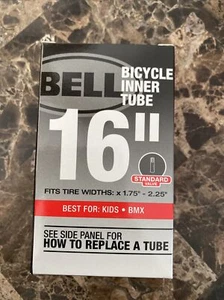 BELL 16" UNIVERSAL BICYCLE BIKE INNER TUBE Standard Schrader Valve x1.75-2.25" - Picture 1 of 5