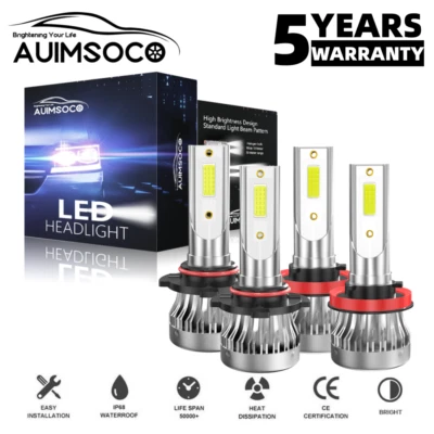 Faros LED de 4 puertas para Honda Accord Crosstour 2010-2011 hatchback bombillas altas/bajas Foto 1 de 4