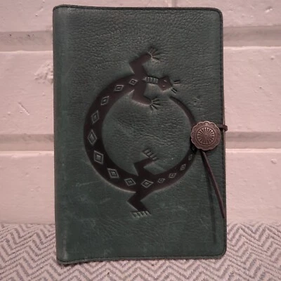 Vintage Retired Oberon Southwestern Design Leather Planner Organizer Cover   - Image 1 of 4