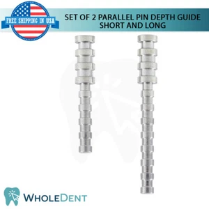 Juego de 2 instrumentos de herramienta de implante dental guía de profundidad de pasador paralelo quirúrgico - Imagen 1 de 3