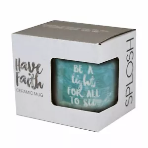 Light Have Faith Splosh coffee Tea Drink Cup Mug Gift - Bild 1 von 3