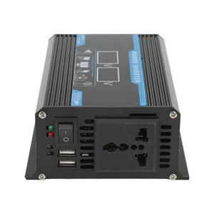 (Black) Solar Charge Controller 300W Sine Wave Inverter USB Car SC - Picture 1 of 12