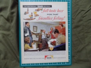 1962/2 PRINT AD SCHMIDTS OF PHILADELPHIA BEER FULL TASTE - Bild 1 von 1