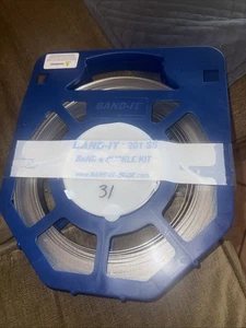 New Band-It 201 SS  Stainless Steel Banding GR204B, 1/2" x 100ft Strap, 1500lb - Picture 1 of 4