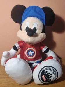 Disney Parks Marvel Hotel New York Mickey Mouse Captain America Plush Toy - Foto 1 di 3