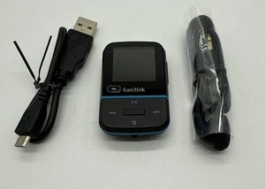 SanDisk 16GB Clip Sport Go MP3 Player w FM Radio SDMX30-016G-G46B USED/REFURB - Picture 1 of 5