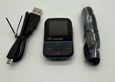 SanDisk 16GB Clip Sport Go MP3 Player w FM Radio SDMX30-016G-G46B USED/REFURB - Image 1 of 4