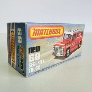 Matchbox Lesney Superfast 75 Series New 69 Security Truck Model EMPTY BOX - Picture 1 of 4