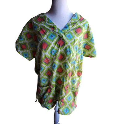 Woman's Patterned Scrub - Size L - 20 W x 26 L - Image 1 of 4