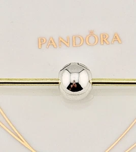 New Genuine Authentic Pandora Sterling Silver Polished Sphere Clip Charm 791000 - Picture 1 of 14