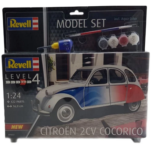 Revell CITROEN 2 CV COCORICO MODEL SET KIT 1 24 - RV67653