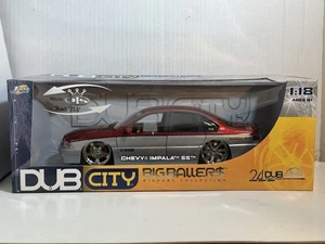 JADA DUB CITY 1996 CHEVY IMPALA SS ROT / SILBER 1:18 DIECAST MODELLAUTO #25 - Bild 1 von 7