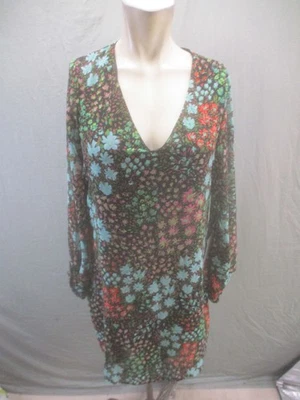 Nuevo con etiquetas Vestido The Vanity Room Talla S Mujer Multicolor Floral Cuello en V Manga Larga 369 Foto 1 de 4