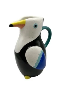 NEU - Target Bullseye Spielplatz Sommer Tukan Vogel Keramik Gießkanne Vase - Bild 1 von 4