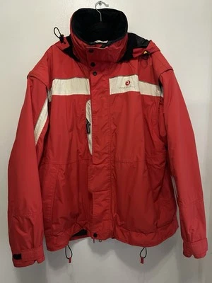 Rossignol Mens XXL Thinsulated Ski/Snowbord Winter Perf. Red Jacket /Hood - Image 1 of 4