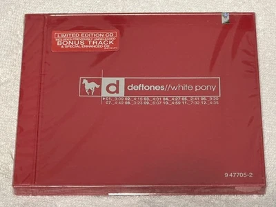 RARE! SEALED & MINT Deftones White Pony, Limited Edition Enhanced CD, Red Case Foto 1 de 3