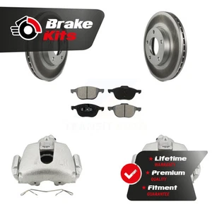 Front Brake Caliper Coat Rotors Semi-Metallic Pad Kit For 2005-2013 Mazda 3 2.0L - Picture 1 of 1
