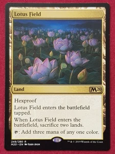 Magic The Gathering 2020 CORE SET M20 LOTUS FIELD land card MTG - Picture 1 of 2
