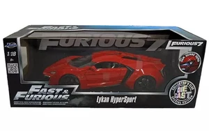 Mini Car 1/18 Lykan Hypersport Red Fast And Furious 97388 Box Jacket Case Missin - Picture 1 of 11