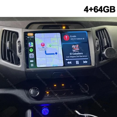 Para 2010-2016 KIA Sportage 3 4+64G Apple Carplay Radio Coche Android 14 Estéreo GPS Foto 1 de 4