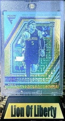 2022-23 Panini Flux Paolo Banchero Gold Mojo RC /10 - Image 1 of 2