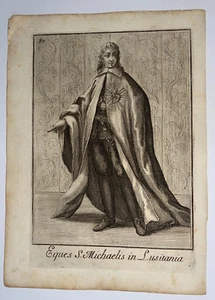 PLACA ANTIGUA PORTUGAL EQUES S. MICHAELIS IN LUSITANIA 1741 BONNANI PHILIPPO - Imagen 1 de 2