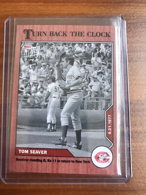 Tom Seaver - MLB TOPPS NOW Turn Back The Clock Cherry Parallel 2/7 #144 SSP - Image 1 of 2