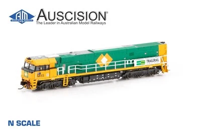 Auscision (NNR-6) NR55 Trailerail - Orange/Green - N Scale - Image 1 of 2