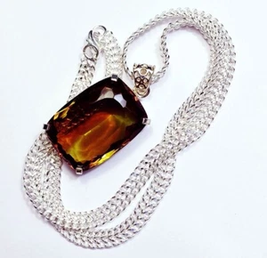 Farbwechsel Zultanit GS massiver Silber Anhänger zertifiziert lose Edelsteine 108,40 ct - Bild 1 von 11