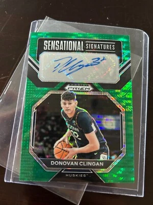 2023 Panini Prizm DP Donovan Clingan Sensational Signatures Mojo AUTO /25 - Image 1 of 3