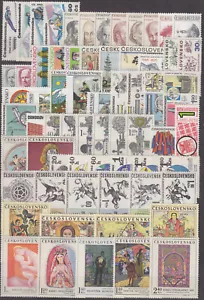 CZECHOSLOVAKIA - 1970-1974 COMPLETE COLLECTION - JAHRGANG - **MNH** - Picture 1 of 5