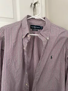 Polo Ralph Lauren Classic Fit Sz 16 34/35 Button Up Long Sleeve Shirt - Picture 1 of 1